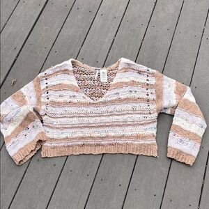 Free People Lake Life Pullover in Sand size S